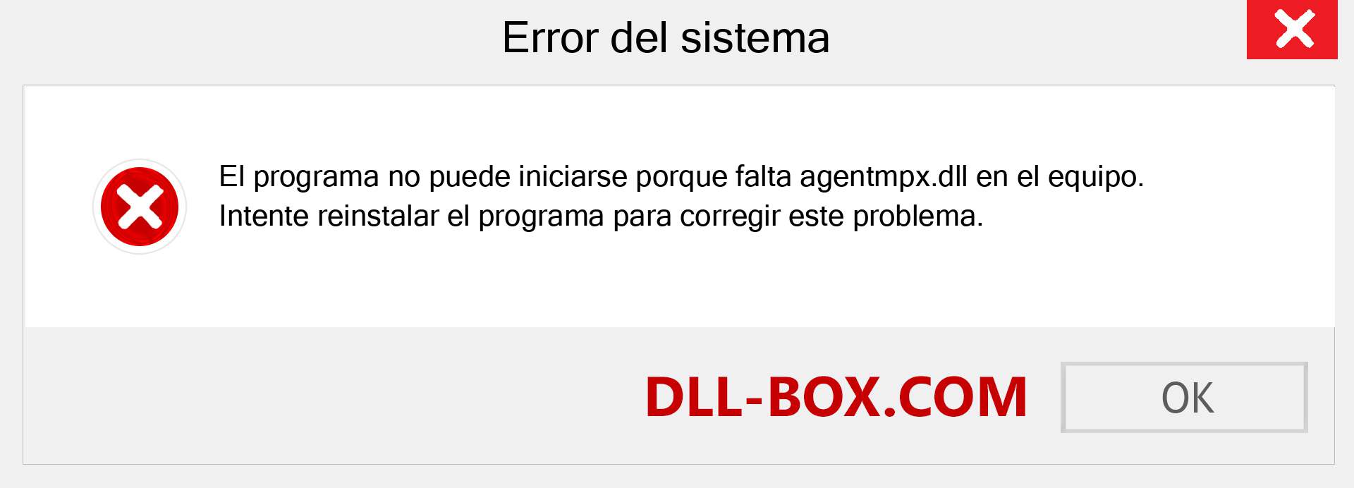 ¿Falta el archivo agentmpx.dll ?. Descargar para Windows 7, 8, 10 - Corregir agentmpx dll Missing Error en Windows, fotos, imágenes